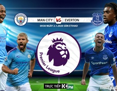 Nhận định bóng đá Man City vs Everton (00h30 ngày 2/1). Vòng 21 Giải ngoại hạng Anh . Trực tiếp K+PM 