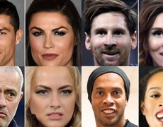 Sao bóng đá Ronaldo, Messi, Ronaldinho, Mourinho... bị biến thành GÁI ĐẸP!