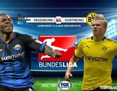 Nhận định bóng đá  Paderborn vs Dortmund (23h00 ngày 31/5). Vòng 29 Bundesliga. Trực tiếp FOX Sports 