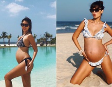Ngắm khoảnh khắc sao Việt diện bikini khoe bụng bầu