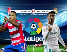 Nhận định bóng đá bóng đá Granada vs Real Madrid. Trực tiếp bóng đá Vòng 36 La Liga. BĐTV
