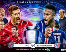 Nhận định bóng đá chung kết Cúp C1: PSG - Bayern Munich (2h00 ngày 24/8). Trực tiếp K+PM