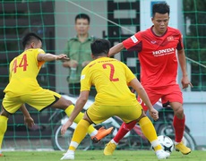 U22 Việt Nam 'thử sức' với đội bóng ở V-League 
