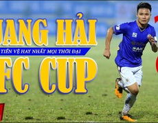 Quang Hải lọt vào danh sách đề cử danh hiệu Tiền vệ AFC Cup hay nhất mọi thời đại