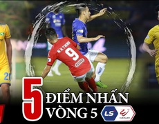 5 ĐIỂM NHẤN VÒNG 5 V-LEAGUE 2021: Hùng Dũng gãy chân kinh hoàng. Công Phượng lập siêu phẩm cho HAGL