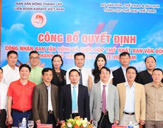 Công bố quyết định Ban vận động thành lập Liên đoàn Karate Việt Nam
