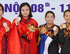 Ngô Phương Mai mang về cho đoàn TTVN huy chương bạc thứ 2 ở SEA Games 31