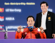 Vận động viên Việt Nam liên tiếp giành HCV ở ASEAN Para Games 11