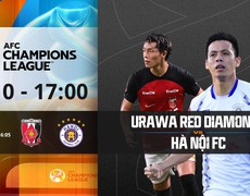 VIDEO trực tiếp bóng đá Urawa Red vs Hà Nội FC, Cúp C1 châu Á (17h00 hôm nay). Xem FPT Play