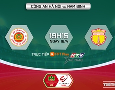 VIDEO Công An Hà Nội (CAHN) vs Nam Định: Xem trực tiếp bóng đá V-League 2023 (FPT Play)