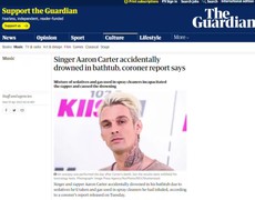 Công bố nguyên nhân cái chết của Aaron Carter