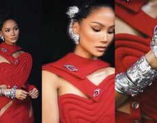 Showbiz Việt 7/4: Thời trang cut-out gợi cảm, sang trọng của H'Hen Niê trong bộ sưu tập được giới thời trang Italy khen ngợi