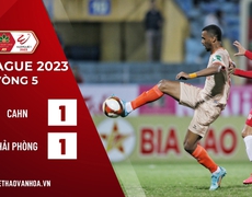 CAHN 1-1 Hải Phòng: Chủ nhà đánh rơi chiến thắng