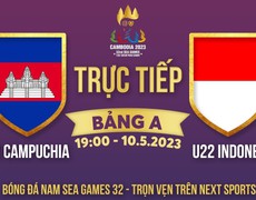 Kèo U22 Campuchia vs Indonesia - VTV5 trực tiếp bóng đá SEA Games 32 (19h00, 10/5)