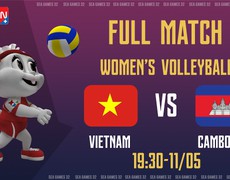 VIDEO VTV5 trực tiếp bóng chuyền SEA Games hôm nay: nữ Việt Nam vs Campuchia