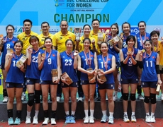 VIDEO Bóng chuyền nữ Việt Nam giành chức vô địch AVC Challenge Cup 2023