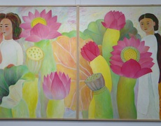 Màu cổ tích mộng mơ trong triển lãm “Mùa mới” của vợ chồng họa sĩ