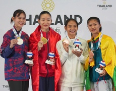 Hoàng Thị Mỹ Tâm giành HCV đầu tiên cho đoàn Việt Nam trong ngày 13/12