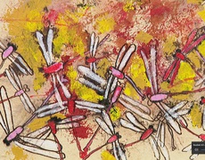 Biến hóa cùng giấy Dó trong triển lãm của 16 họa sĩ