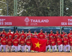 Bóng chày Việt Nam giành chiến thắng trước Malaysia tại SEA Games 33