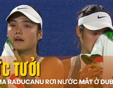 Người đẹp Raducanu rơi nước mắt vì khán giả ở Dubai Championship 2025