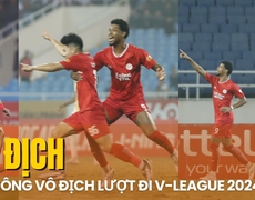 Thể Công vô địch lượt đi V-League 2024/25 sau chiến thắng ở trận derby Thủ đô