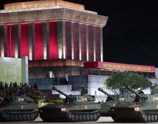 Buổi đầu tổng hợp luyện diễu binh, diễu hành tại Quảng trường Ba Đình