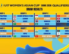 U17 nữ Việt Nam rơi vào bảng đấu nhẹ tại vòng loại U17 châu Á 2026