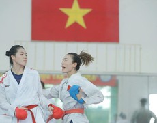 Đội tuyển karate Việt Nam tranh tài ở Giải vô địch trẻ châu Á 2025