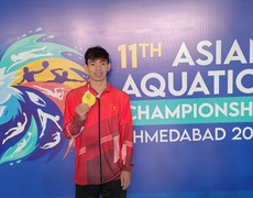 Huy Hoàng làm nên kỳ tích cho đội tuyển bơi Việt Nam tại giải vô địch Châu Á