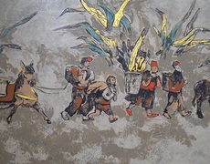 ‘Mùa xuân biên cương’ trong tranh họa sĩ Đỗ Đức