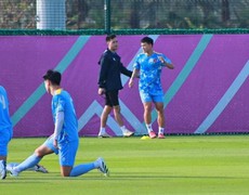 HLV Kim Sang Sik nhận tín hiệu tích cực từ tiền đạo Thanh Nhàn