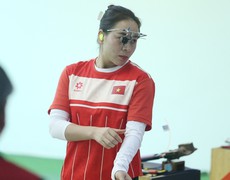 Trịnh Thu Vinh xếp hạng 19 thế giới nội dung 25m súng ngắn thể thao