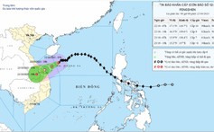 Bão số 12 áp sát đất liền, từ Hà Tĩnh đến Quảng Ngãi có mưa rất to