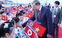 Hình ảnh Tổng Bí thư Tô Lâm đến Bình Nhưỡng, bắt đầu thăm cấp Nhà nước tới Triều Tiên