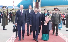 Tổng Bí thư Tô Lâm đến Minsk, bắt đầu thăm cấp Nhà nước tới Belarus