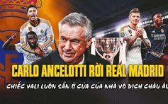 Carlo Ancelotti rời Real Madrid: Chiếc vali luôn sẵn ở cửa của nhà vô địch châu Âu