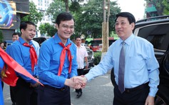 Chủ tịch nước Lương Cường dự Lễ tuyên dương Cháu ngoan Bác Hồ toàn quốc lần thứ X, năm 2025