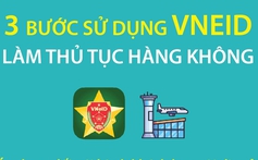 3 bước sử dụng VNeID làm thủ tục hàng không
