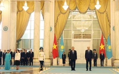 Hình ảnh Lễ đón Tổng Bí thư Tô Lâm và Phu nhân thăm cấp Nhà nước Cộng hòa Kazakhstan