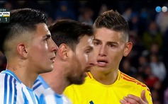 Messi có hành động không đẹp với James Rodriguez khi Argentina hòa Colombia, lý do từ hiềm khích cũ