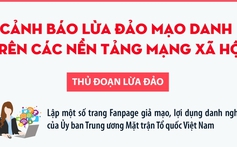Cảnh báo lừa đảo mạo danh trên các nền tảng mạng xã hội
