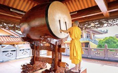 Sáng 1/7, 18.491 ngôi chùa trong cả nước đồng loạt cử ba hồi chuông, trống cầu nguyện Quốc thái dân an