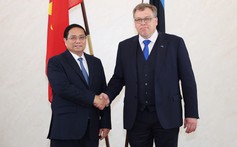 Hình ảnh Thủ tướng Phạm Minh Chính hội kiến Chủ tịch Quốc hội Estonia