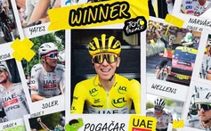 Tadej Pogacar vô địch Tour de France lần thứ tư với màn trình diễn siêu việt