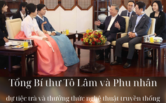 Tổng Bí thư Tô Lâm và Phu nhân xem biểu diễn nghệ thuật truyền thống Hàn Quốc