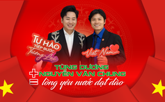 Ca sĩ Tùng Dương + nhạc sĩ Nguyễn Văn Chung = lòng yêu nước dạt dào