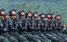 Tổng hợp luyện lực lượng diễu binh, diễu hành thực hiện nhiệm vụ A80