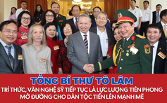 Tổng Bí thư Tô Lâm: Trí thức, văn nghệ sỹ tiếp tục là lực lượng tiên phong mở đường cho dân tộc tiến lên mạnh mẽ