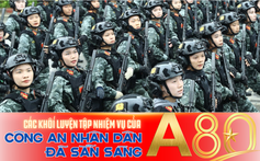 Các khối luyện tập nhiệm vụ A80 của Công an nhân dân đã sẵn sàng